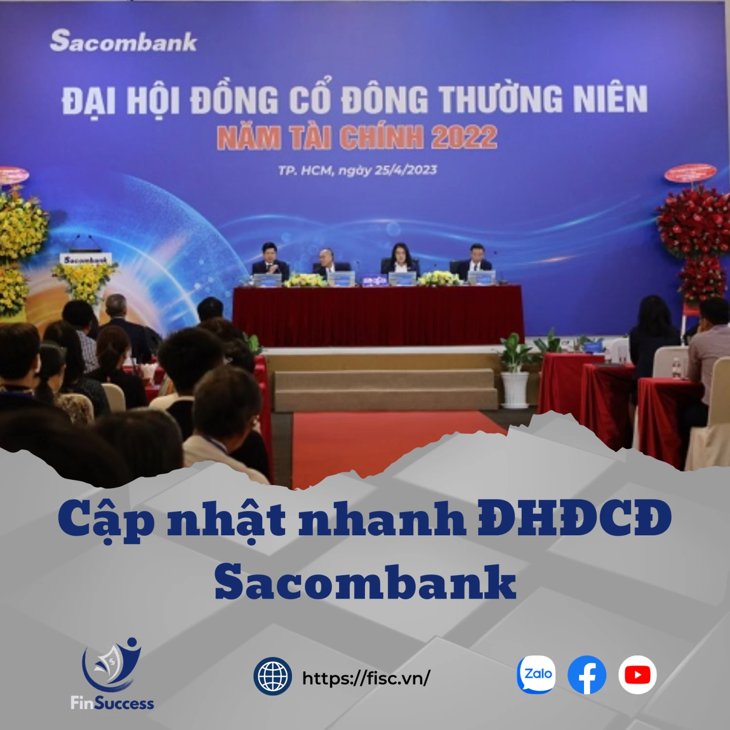 Họp ĐHĐCĐ Sacombank - Cầu vồng sau cơn mưa