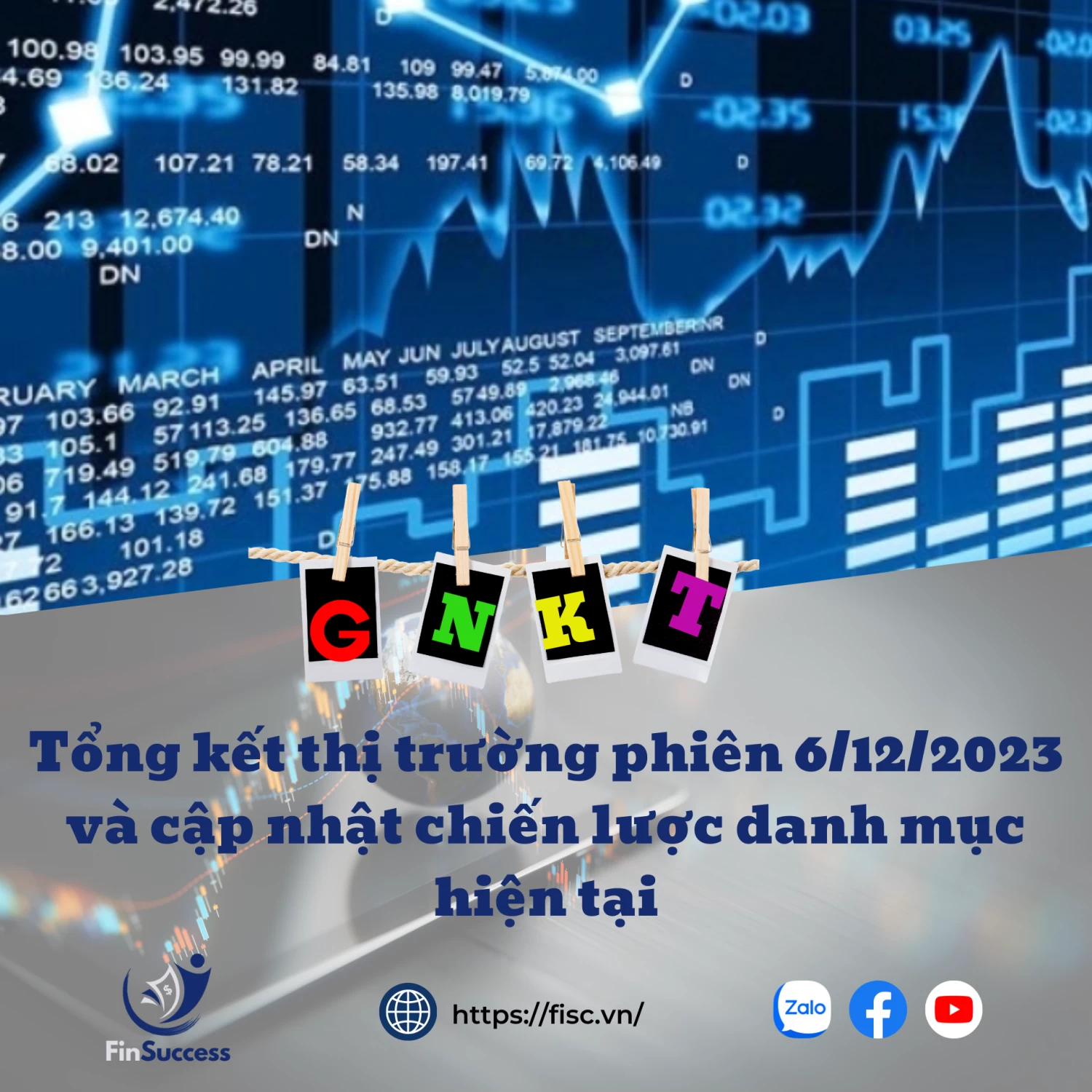 Tổng kết thị trường phiên 6/12/2023 và cập nhật chiến lược danh mục hiện tại