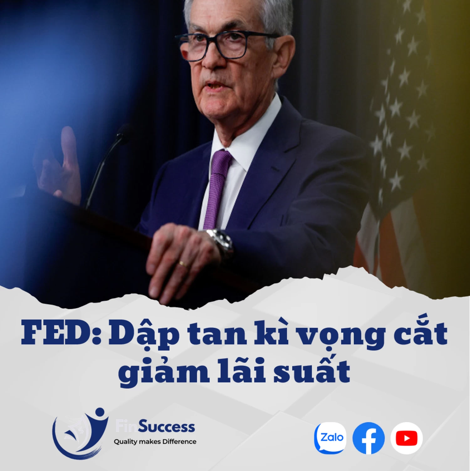 FED: Dập tan kì vọng cắt giảm lãi suất