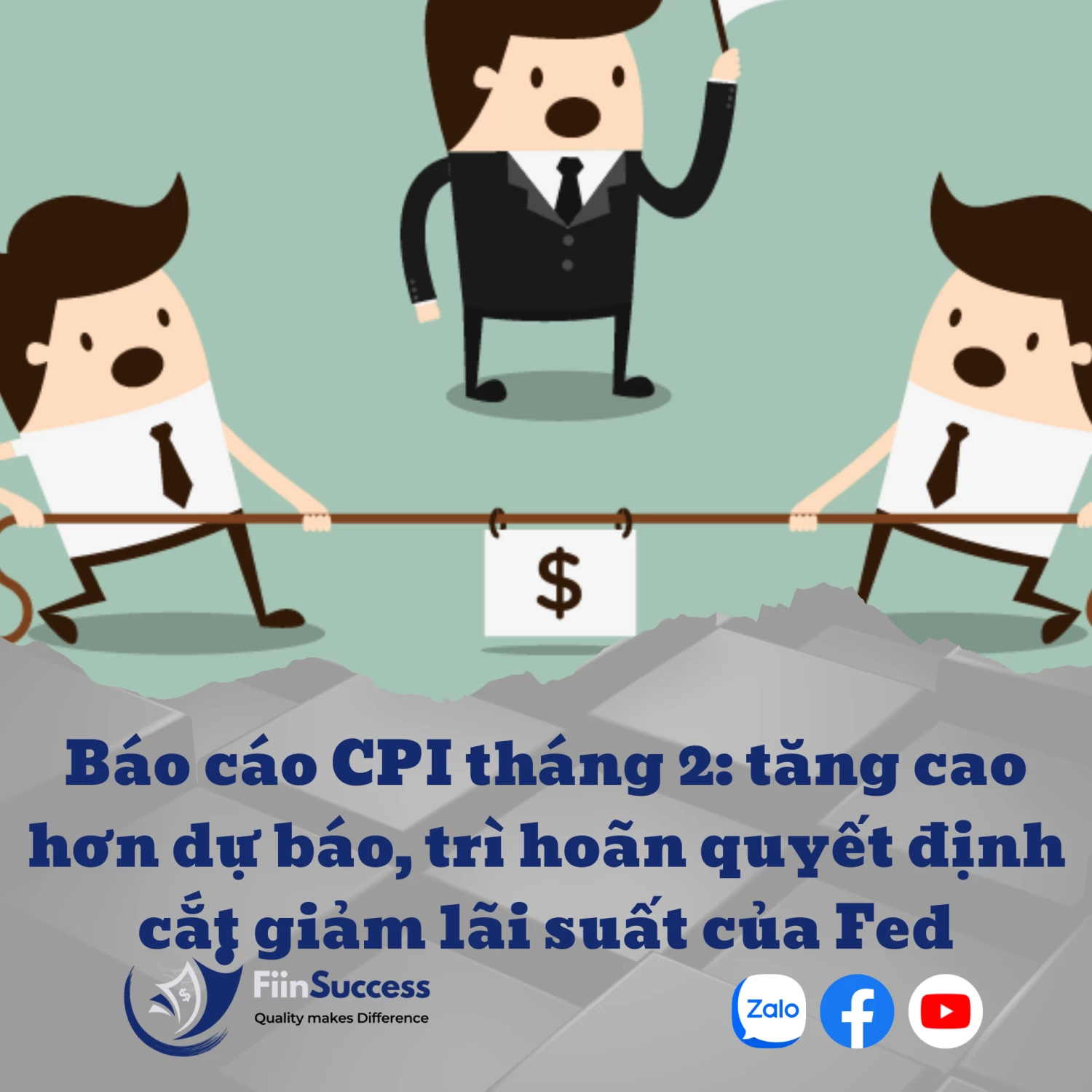 Báo cáo CPI tháng 2: tăng cao hơn dự báo, trì hoãn quyết định cắt giảm lãi suất của Fed