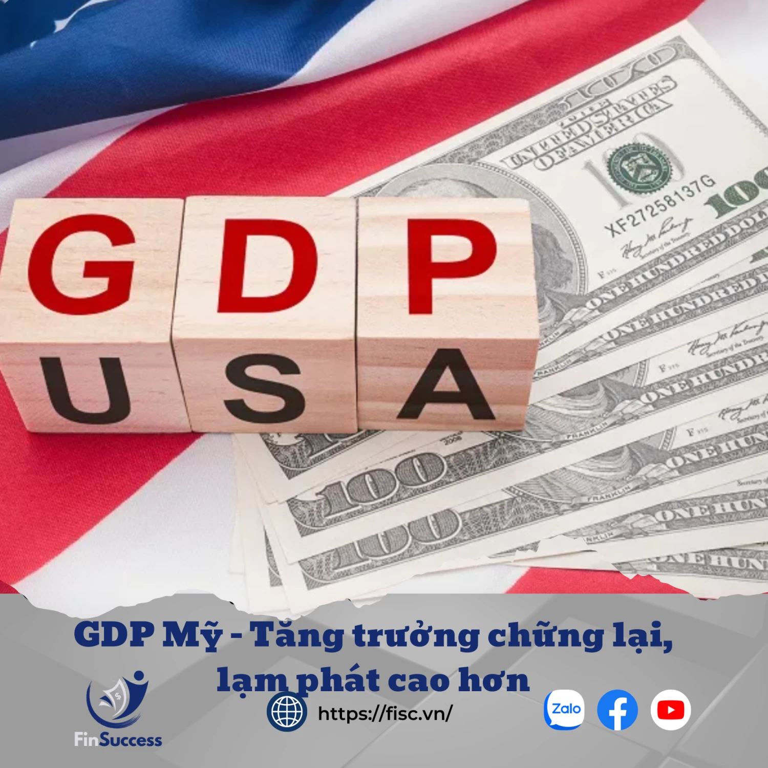 GDP Mỹ - Tăng trưởng chững lại, lạm phát cao hơn