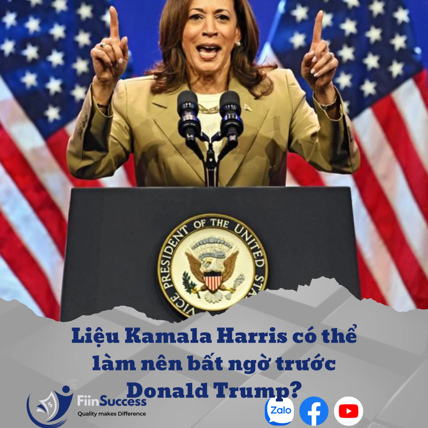 Liệu Kamala Harris có thể làm nên bất ngờ trước Donald Trump?