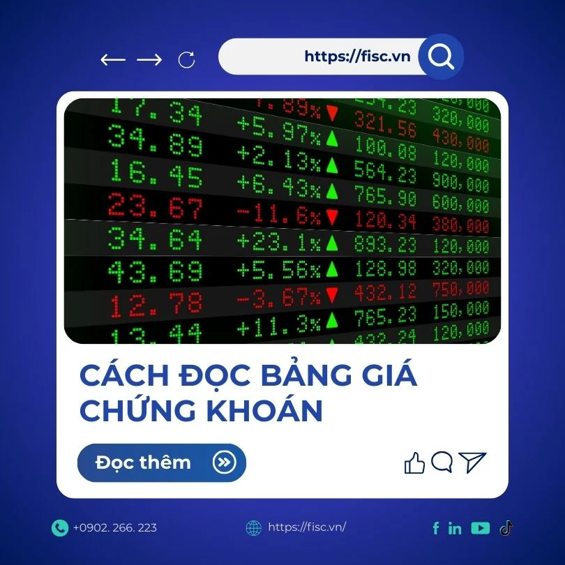 Bài 9.1: Hướng dẫn cách đọc bảng giá chứng khoán cho người mới